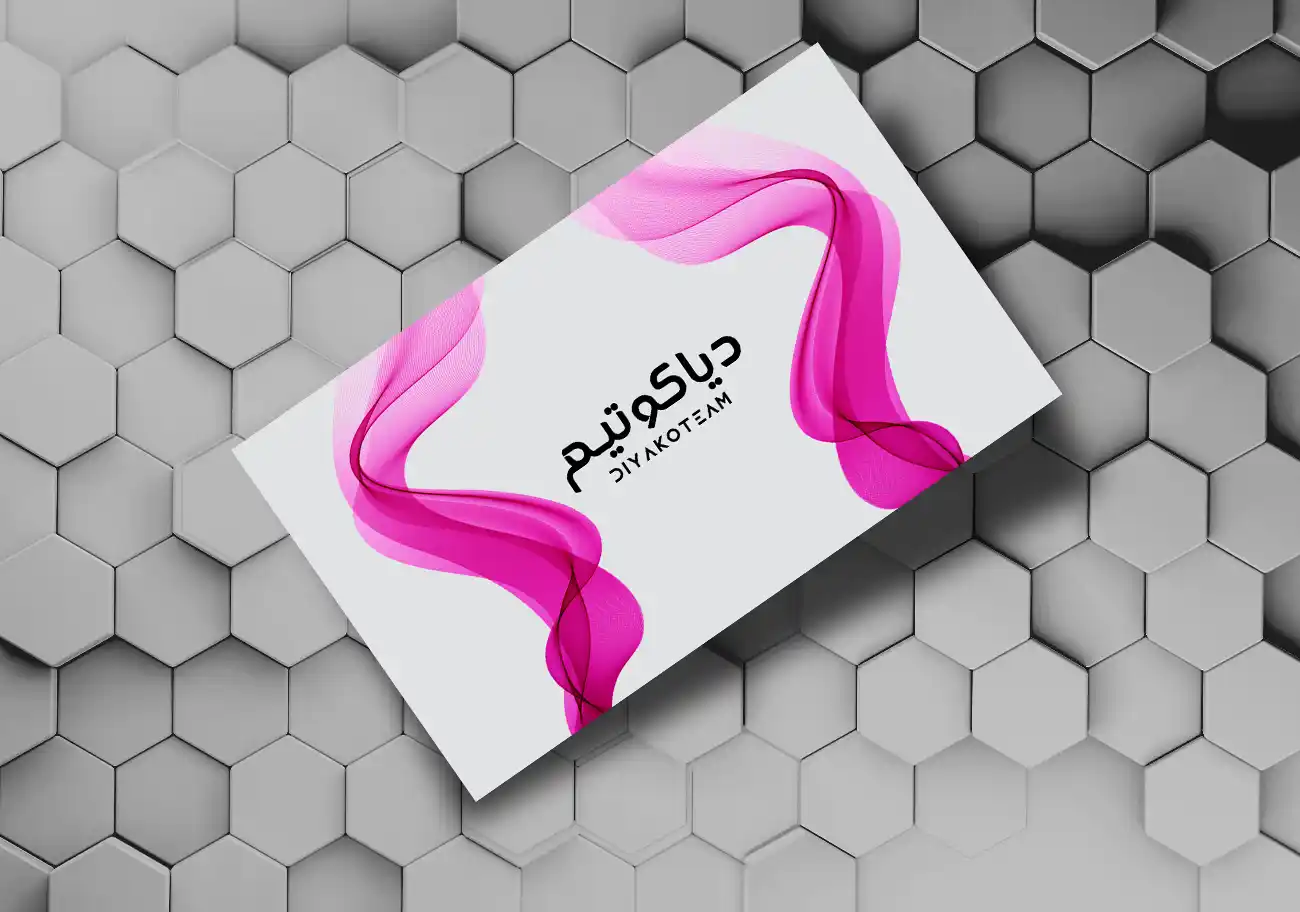 کارت ویزیت تکی لاکچری صورتی